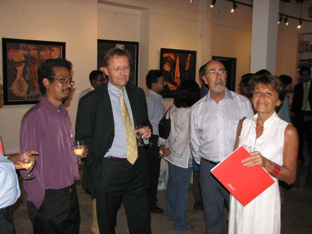 DURING AN EXHIBITION