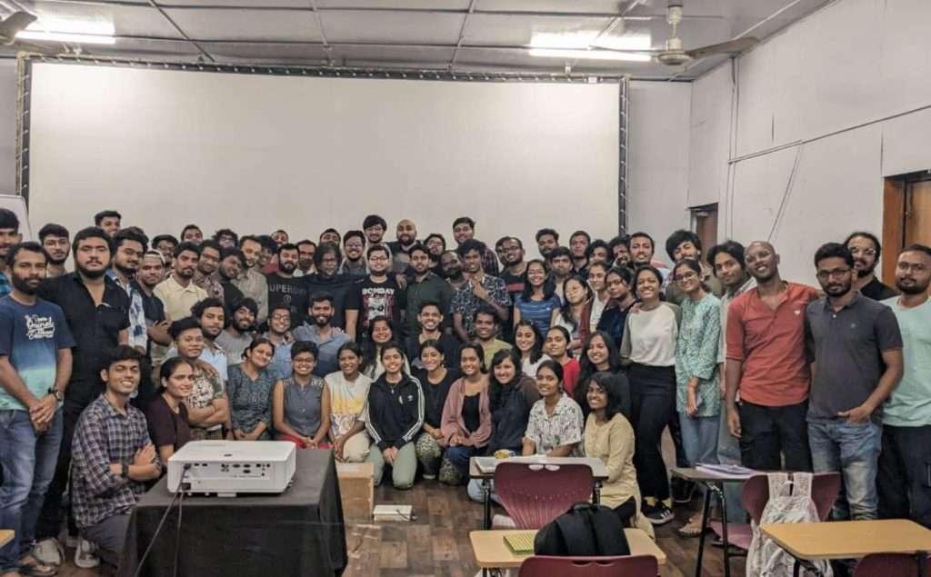 WITH STUDENTS OF FTII