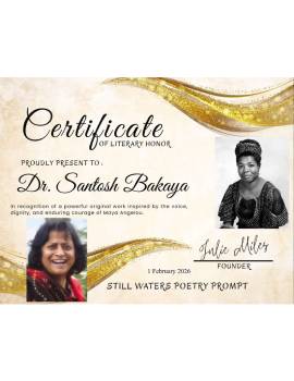 Certificate of Literary Honor