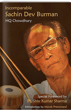 book cover design for Incomparable Sachin Dev Burman by HQ Chowdhury