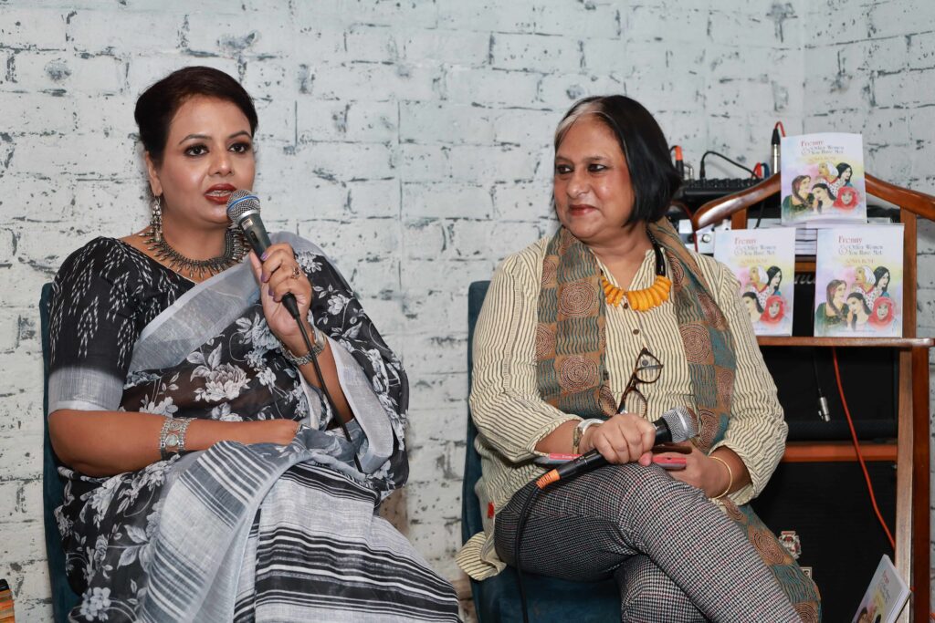 SOMA BOSE WITH DIRECTOR AUTHOR JOURNALIST SUDESHNA ROY AT THE LAUNCH OF HER DEBUT BOOK IN KOLKATA