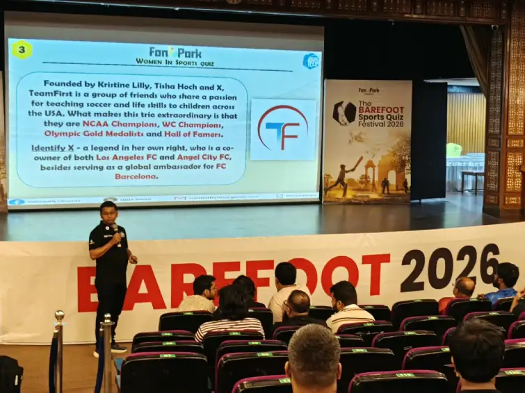Audience attending Barefoot Sports Quiz Festival 2026 at India Islamic Cultural Centre Delhi